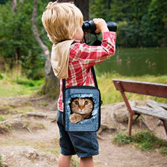 Kids Polyester Cat Dog Outdoor Small Shoulder Crossbody Bag