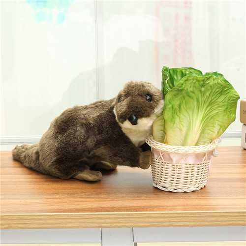 40cm Simulatioon Plush The Sea Otter Toy Stuffed Cute Otters Doll Toys Wild Animals Children Gift