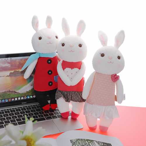 Metoo 35CM Lovely Doll Angela Tiramisu Rabbit Plush Toys For Girl Birthday Gift