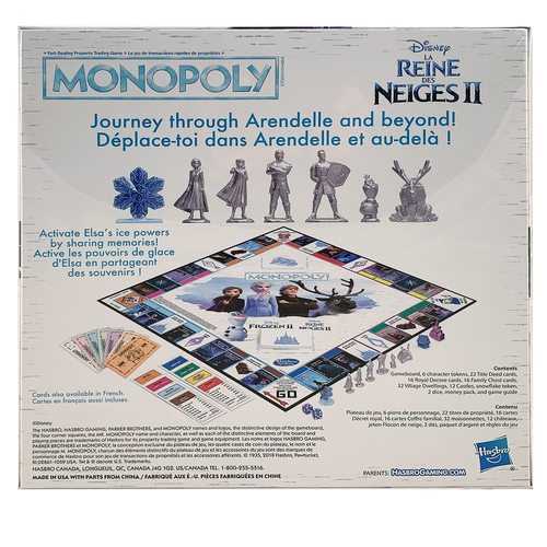 Disney Frozen II Monopoly (Bilingual - English/French)