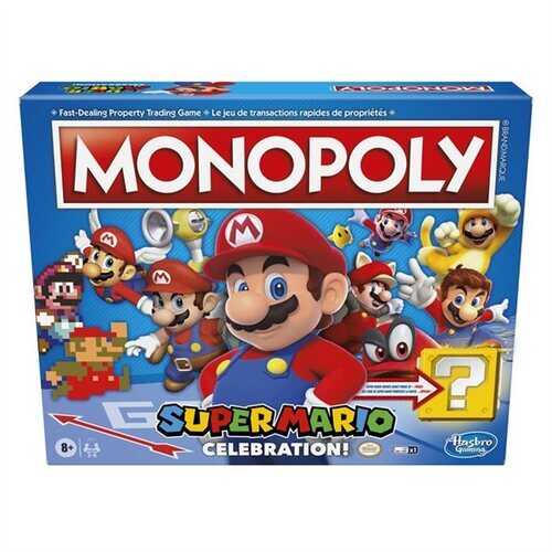 Hasbro Monopoly Super Mario Bros. Celebration Edition Board Game