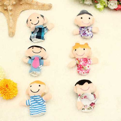 Funny Family Finger Puppets Story Set Toy Gift for Kids Baby