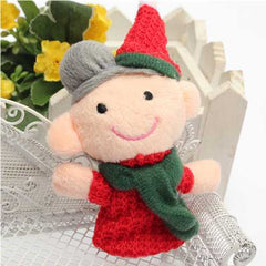 "Christmas family'' Kids Educational toy Finger Puppet Plush Story 6 PCS