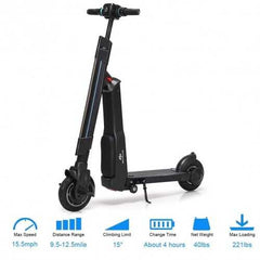 LED Bluetooth Folding Electric Scooter with Removable Seat