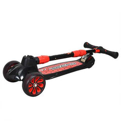 Adjustable Height Folding Aluminum Kids Kick Scooter-Black