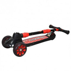 Adjustable Height Folding Aluminum Kids Kick Scooter-Black