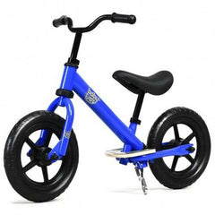 12" Kids No Pedal Balance Bike with Adjustable Seat-Blue