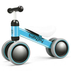 4 Wheels No-Pedal Baby Balance Bike-Blue