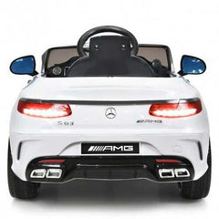 12 V Mercedes-Benz S63 Licensed Kids Ride On Car-White