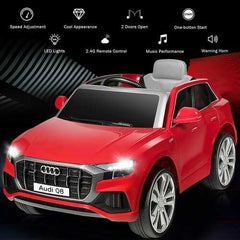 12V Licensed AudiQ8 Kids Ride On Car-Red