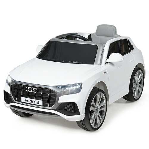 12V Licensed AudiQ8 Kids Ride On Car-White