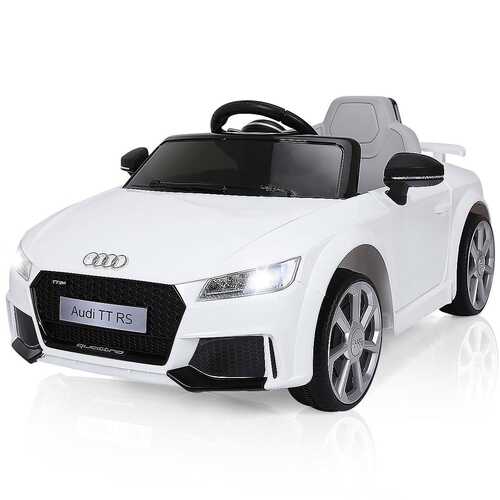 12V Audi TT RS Electric Remote Control MP3 Kids Riding Car-White