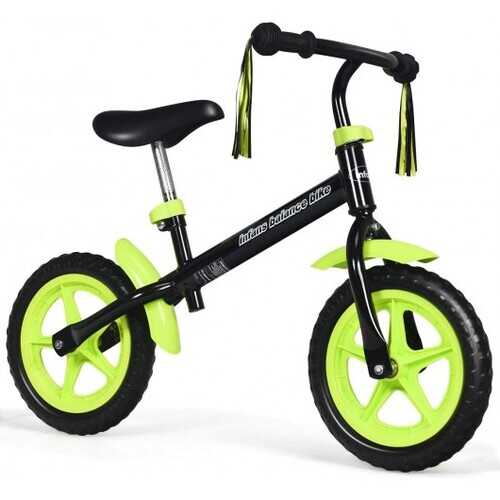 Adjustable Lightweight Kids Balance Bike-Green