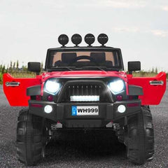 12V Kids Spring Suspension Ride On Truck-Red