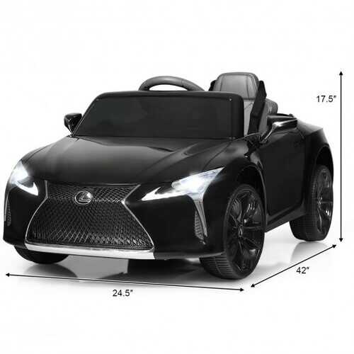 Kids Ride Lexus LC500 Licensed Remote Control Electric Vehicle-Black