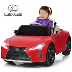 Kids Ride Lexus LC500 Licensed Remote Control Electric Vehicle-Red