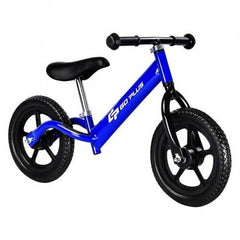 Black/Pink/Blue 12" Balance Kids No-Pedal Learning Bicycle -Blue