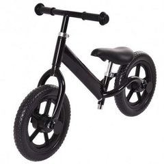 12" Balance Kids No-Pedal Learning Bicycle Black/Pink-Black