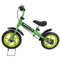 12" Three Colors Kids Bike Bicycle with Brakes and Bell-Green