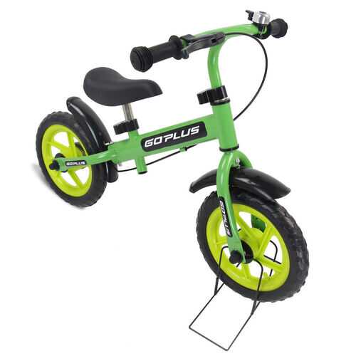 12" Three Colors Kids Bike Bicycle with Brakes and Bell-Green