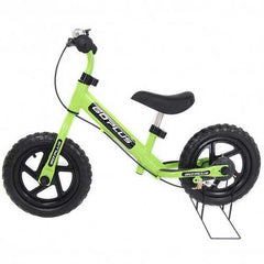 12" Four Colors Kids Balance Bike Scooter with Brakes and Bell-Green