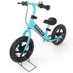 12" Four Colors Kids Balance Bike Scooter with Brakes and Bell-Navy