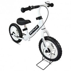 12" Four Colors Kids Balance Bike Scooter with Brakes and Bell-White