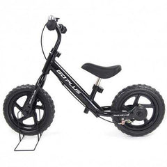 12" Four Colors Kids Balance Bike Scooter with Brakes and Bell-Black