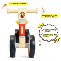 4 Wheels Toddler Balance Bike No Pedal-Red